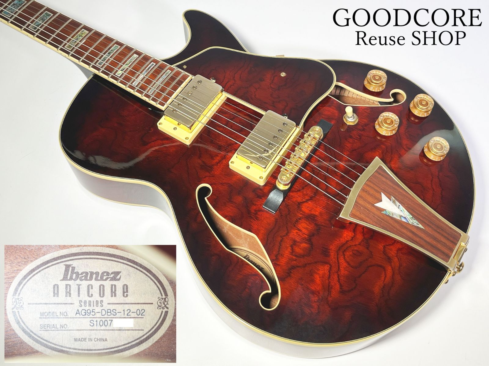 Ibanez AG95-DBS-12-04 フルアコースティックギター Ibanez AG95QA-DBS – United States