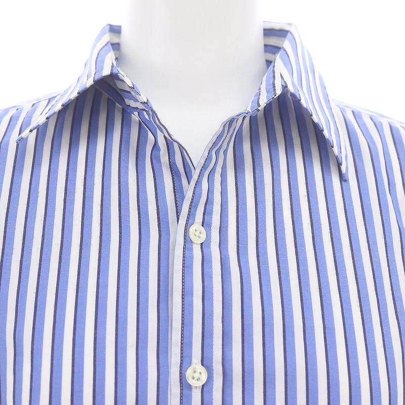 Ralphラルフローレン ストライプ　シャツ　半袖 ラルフローレン 半袖ストライプシャツ Ralph Lauren # | Blue