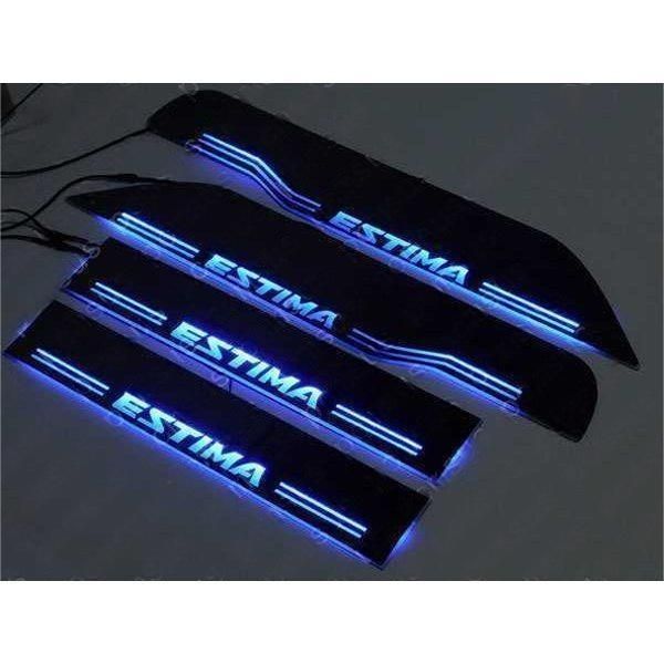 エスティマ スカッフプレート LED 青 ドア ブルー エステイマ ESTIMA 50|55系 シーケンシャル 光る カッコイイ 流れる 新モデル