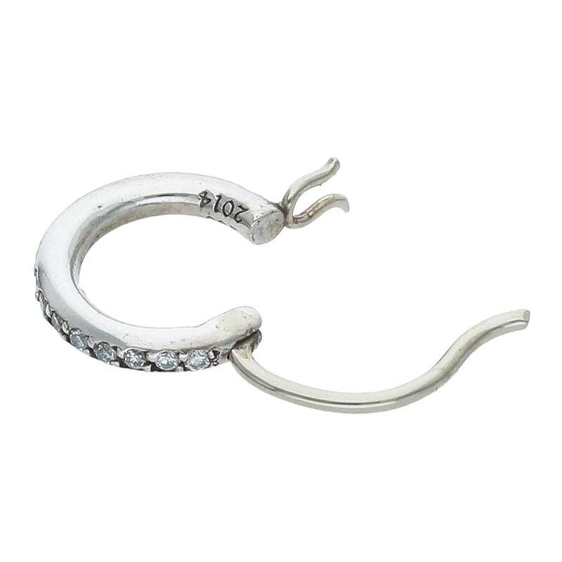 クロムハーツ HOOP TFL SML P/DMND PAVEダイヤ/シルバーピアス