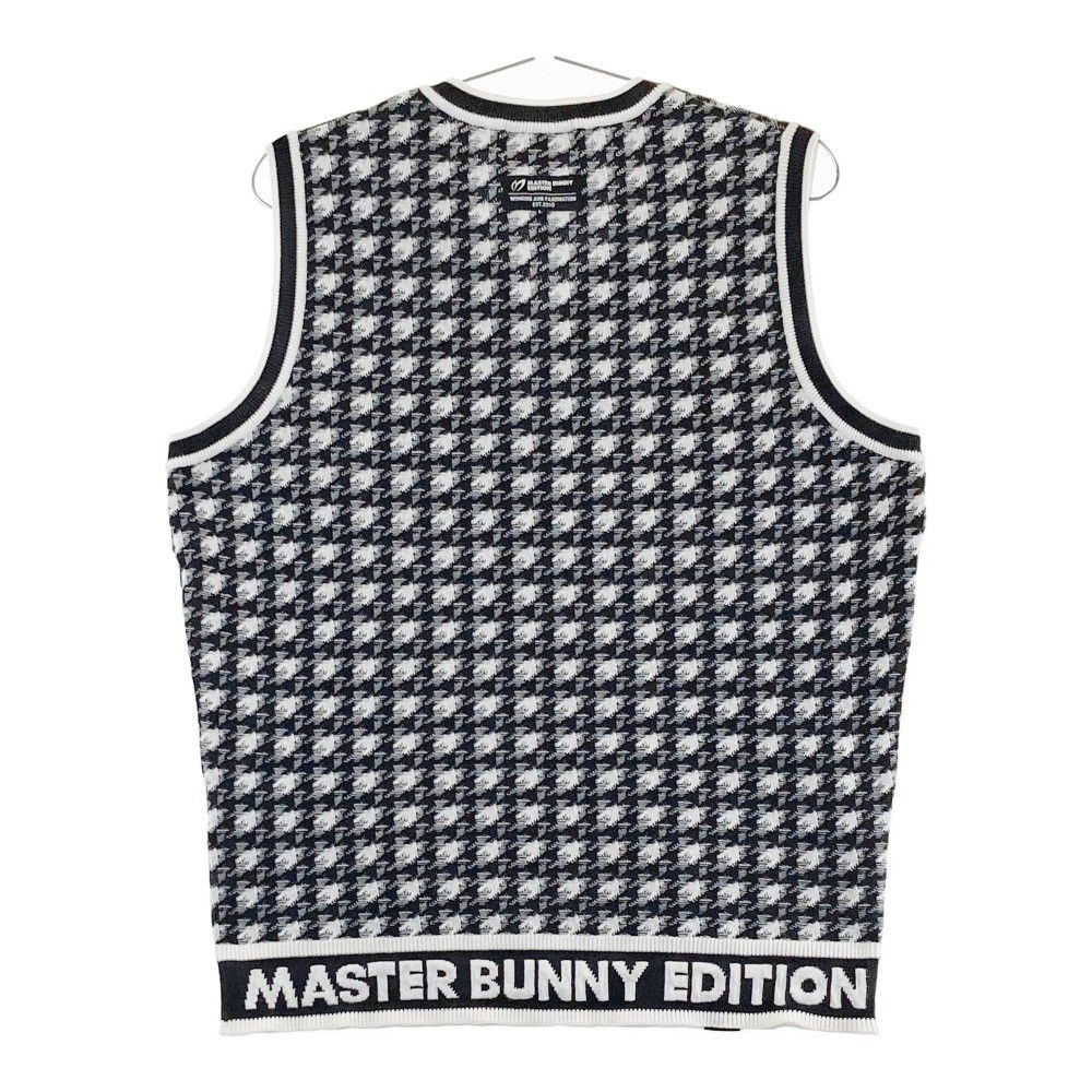 サイズ：4 MASTER BUNNY EDITION マスターバニーエディション Vネック ニットベスト 総柄 ブラック系  [240101227718] ゴルフウェア メンズ ストスト - メルカリ