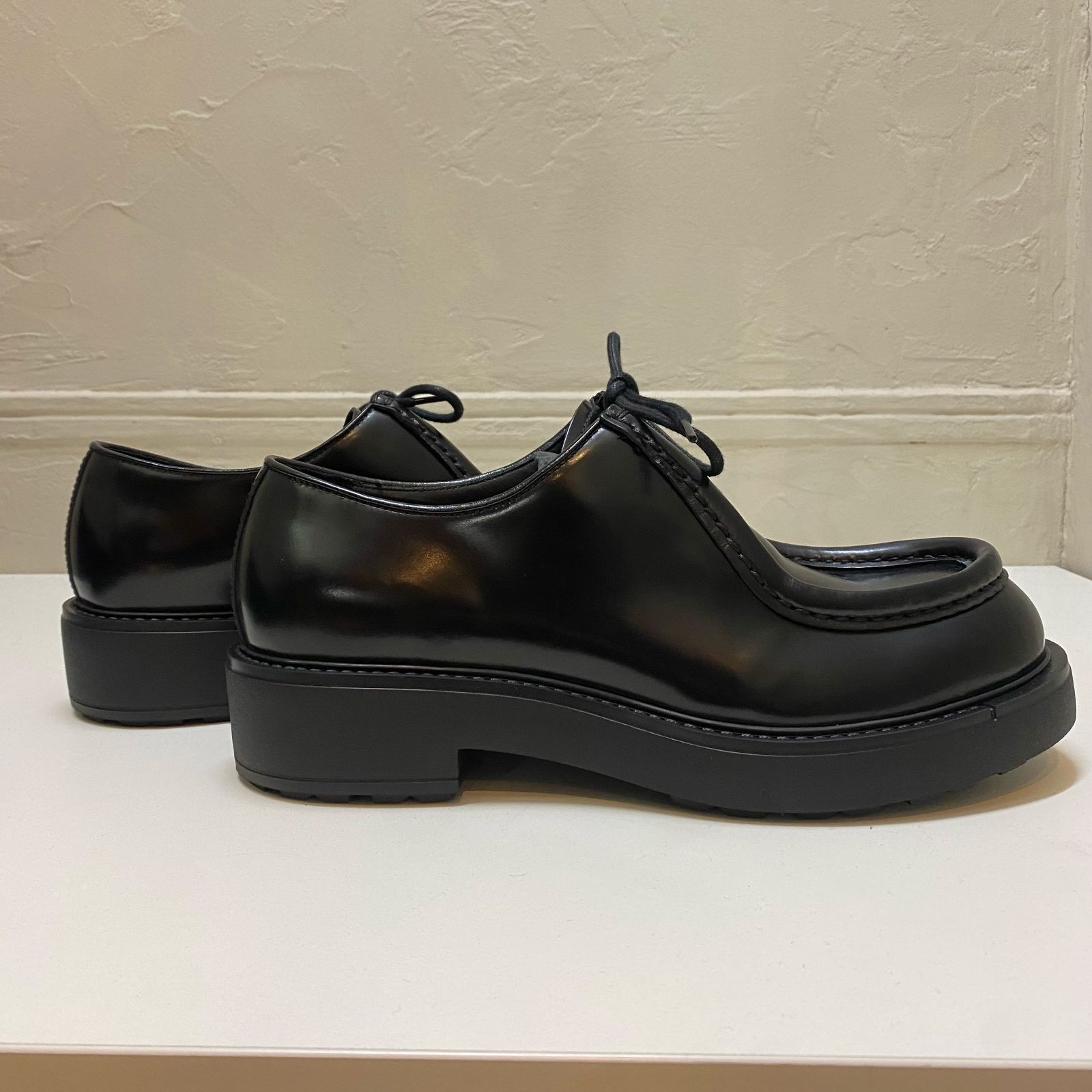 PRADA プラダ ダイアパソン オペークブラッシュドレザー レース