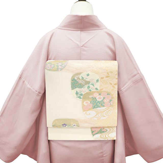 新古品】 夏物 袋帯 未使用 正絹 フォーマル 京都 西陣 絽 金