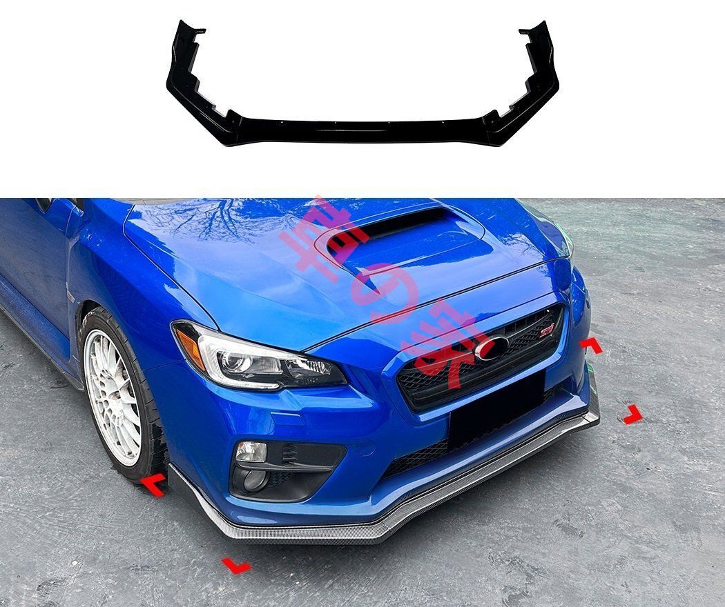 スバル WRX STI VAB VAG フロントリップ グロスブラック