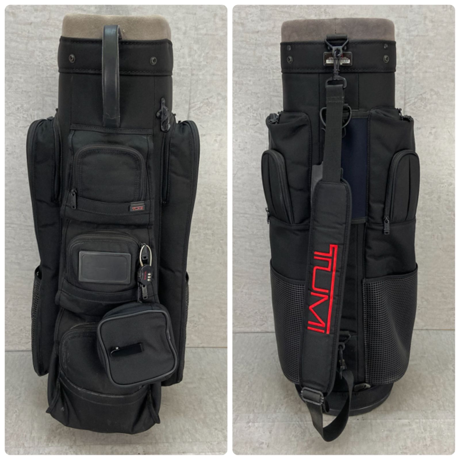 TUMI　286D3　ゴルフ　キャディバッグ　カート式　約10型　ナイロン TUMI 286D3 ゴルフ キャディバッグ カート式 約10型 ナイロン