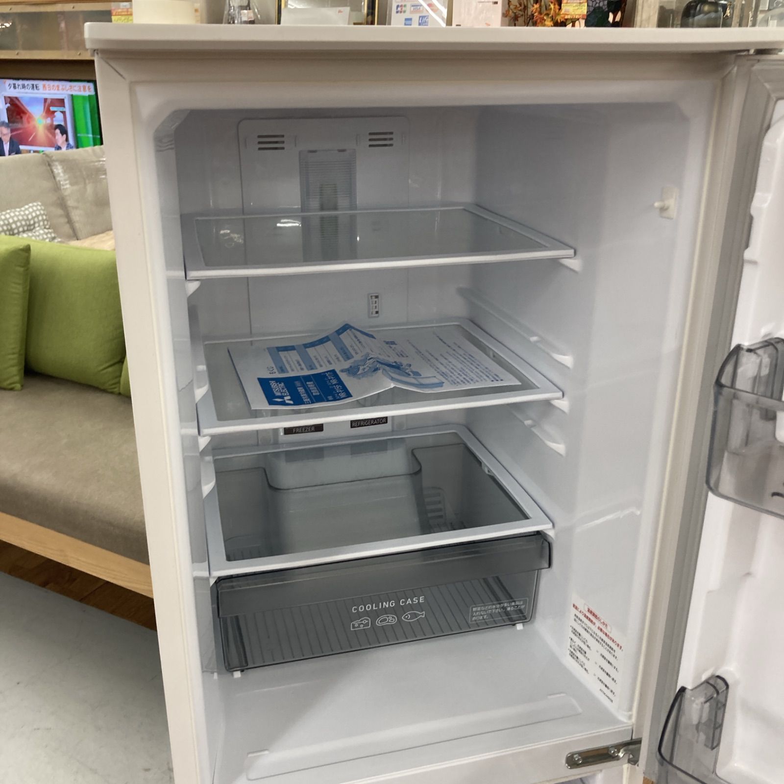 名古屋市近郊配送設置無料⭐S706 ⭐ MITSUBISHI 2ドア冷蔵庫 （146L 右  