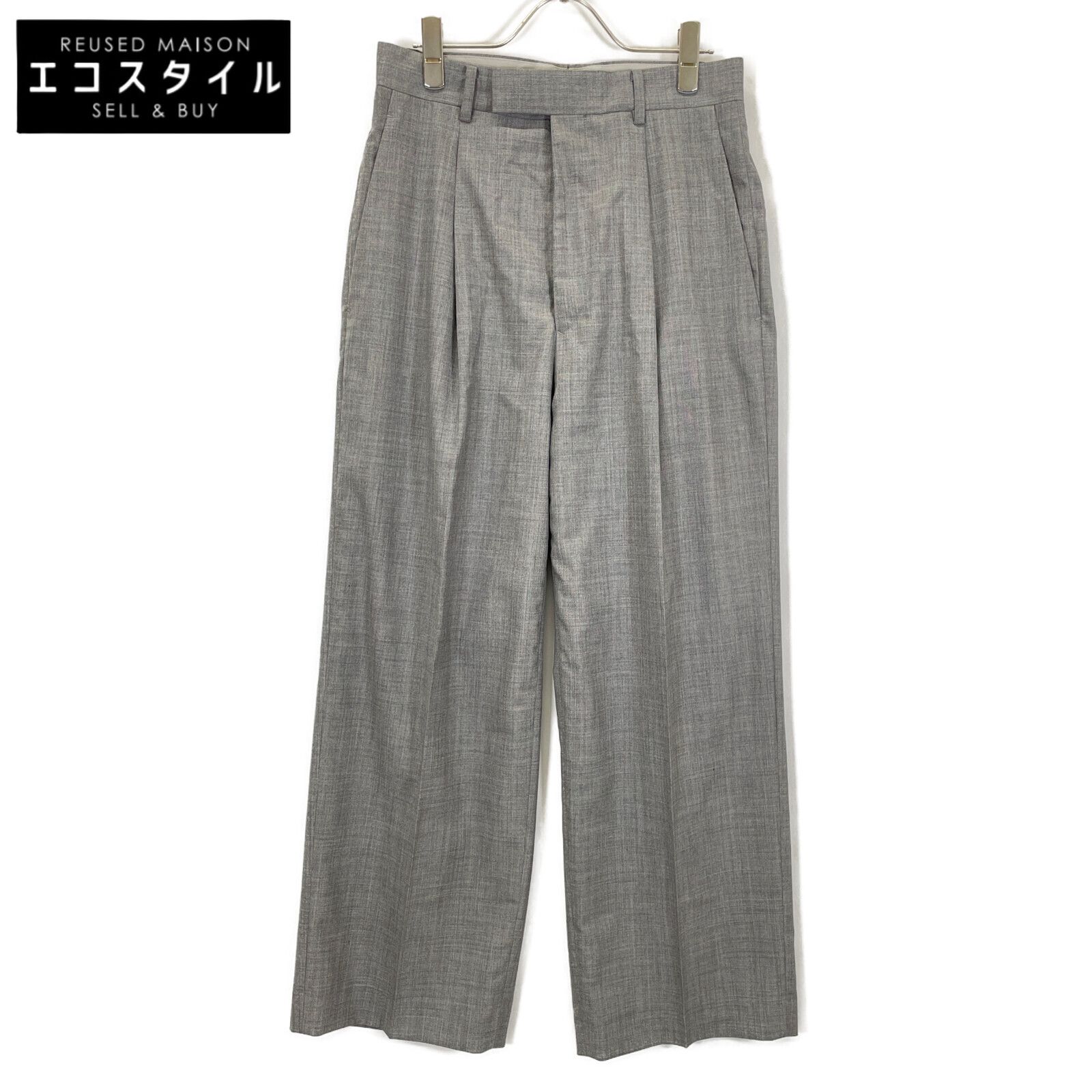 AURALEE オーラリー 23年製 A23SP08WT グレー SUPER FINE TROPICAL WOOL SLACKS 1