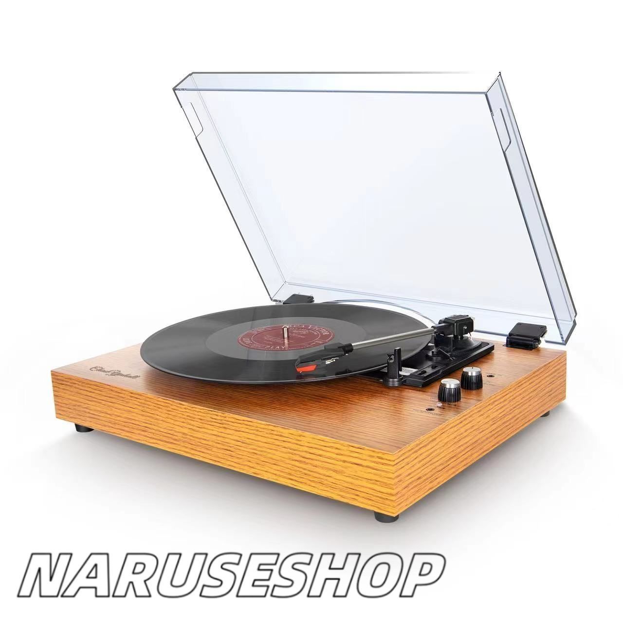 多機能レコードプレーヤーアナログプレーヤー木製ボイスレコーダー