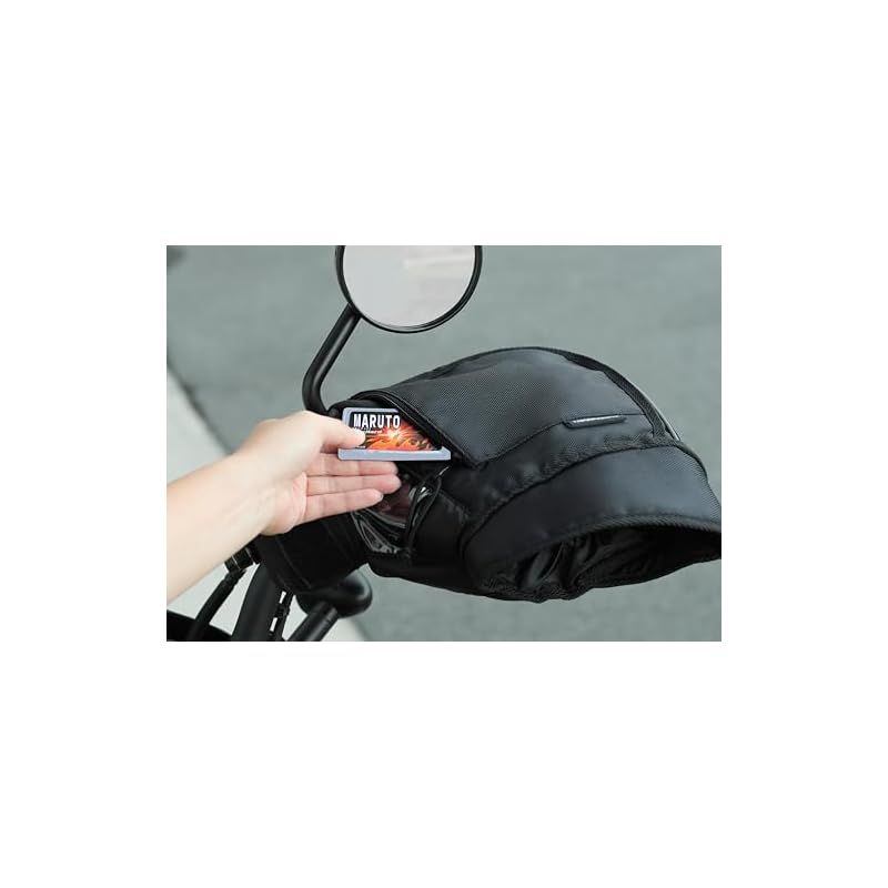 MARUTO マルト ハンドルカバー ブラック 大型バイク-ビッグスクーター用 防寒 HC-OB7800 FFCRYSTALESIA_COM