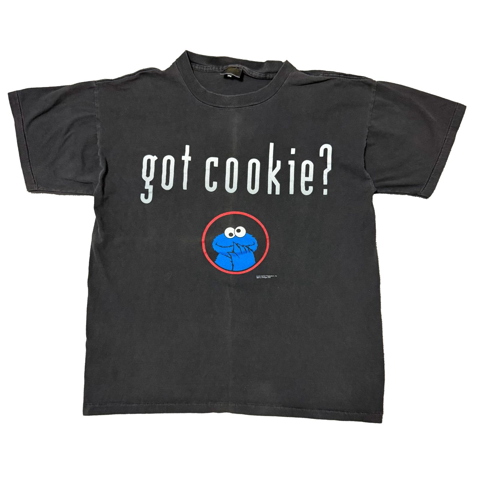 90s Got Cookie? tee Cookie Monster Sesame Street クッキー