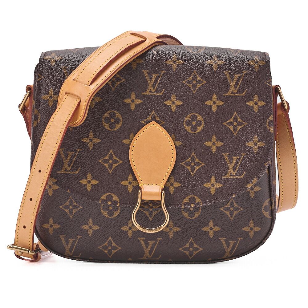 LOUIS VUITTON ルイヴィトン モノグラム サンクルー ショルダーバッグ M51243 ブラウン ゴールド金具