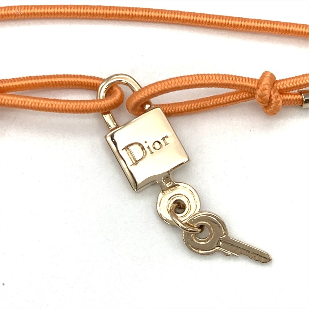 美品 Dior ディオール ミュール 南京錠 鍵 チャーム Dior ディオール ミュール 南京錠 鍵 チャーム