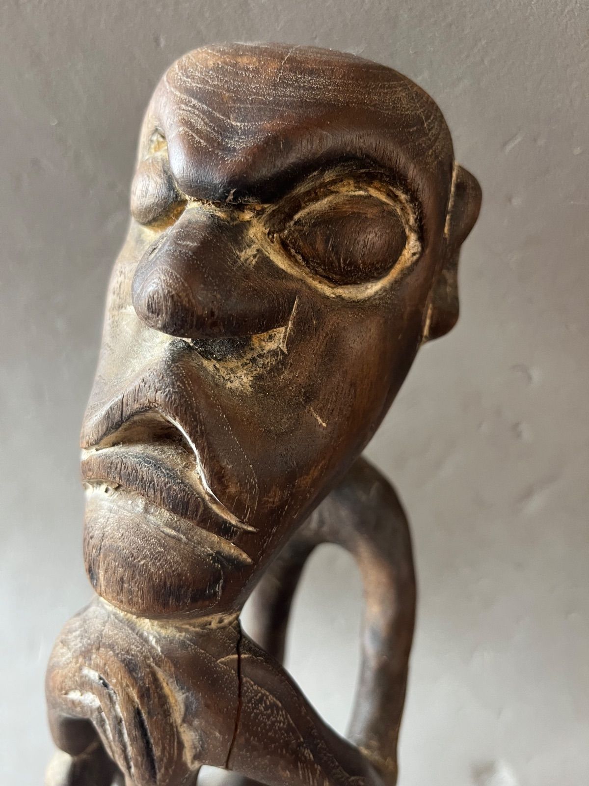 アフリカ 木彫り彫刻 人物モチーフ 民族人形 海外 オブジェ アフリカ