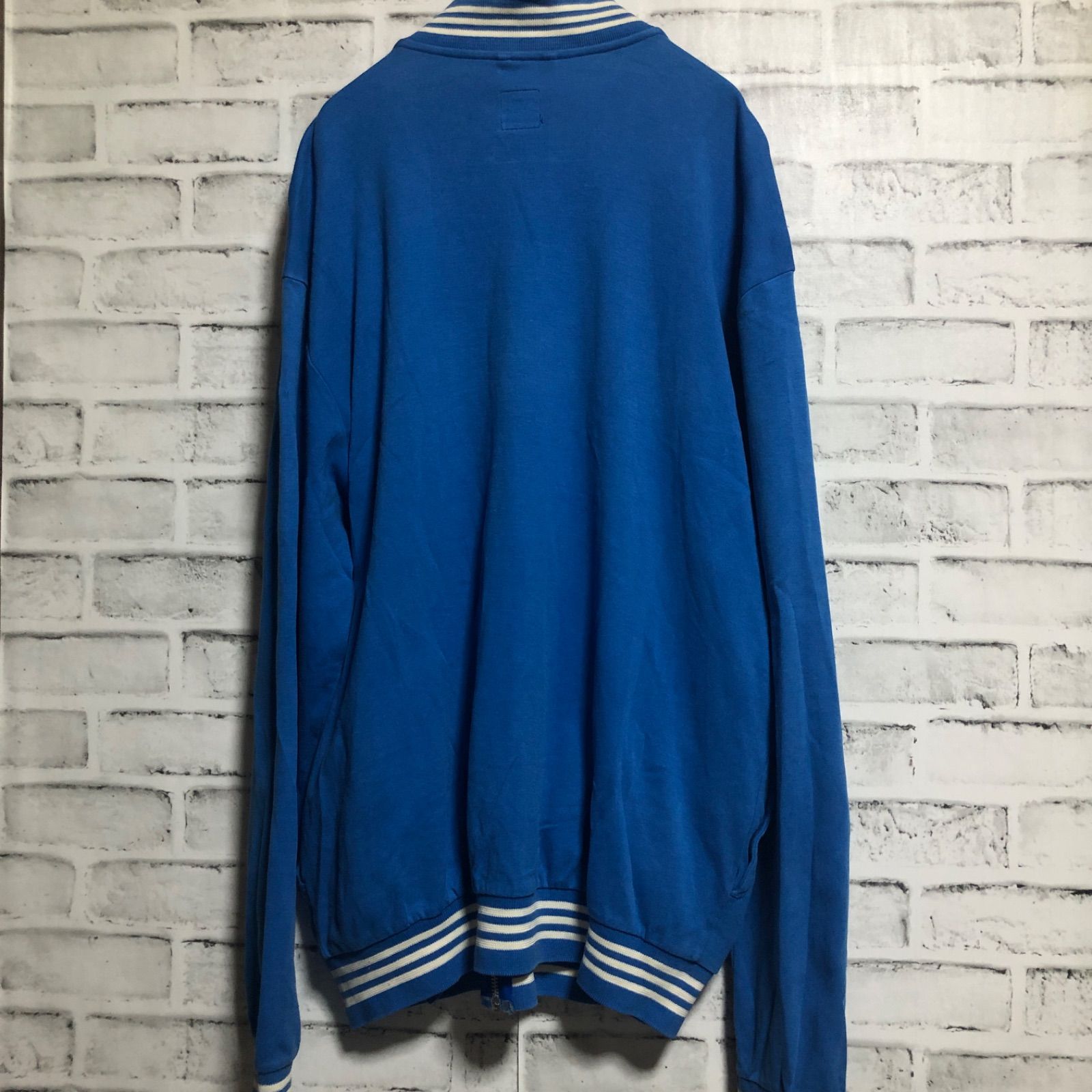 希少XLブルー FRANCE刺繍ロゴ 90s⭐️adidas トラックジャケット