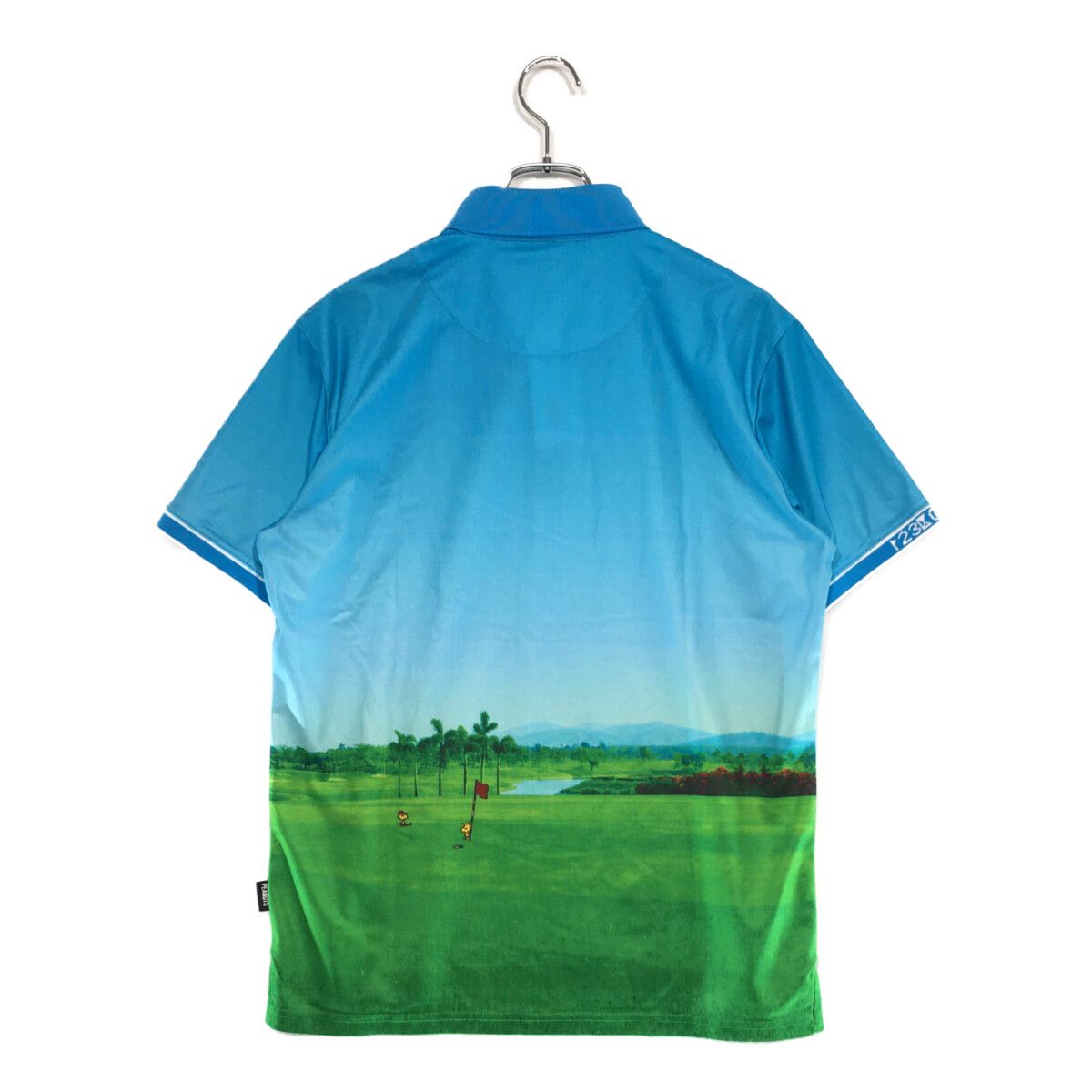 中古 メンズ 23区ゴルフ 23区GOLF 半袖ポロシャツ L 青系 ブルー系