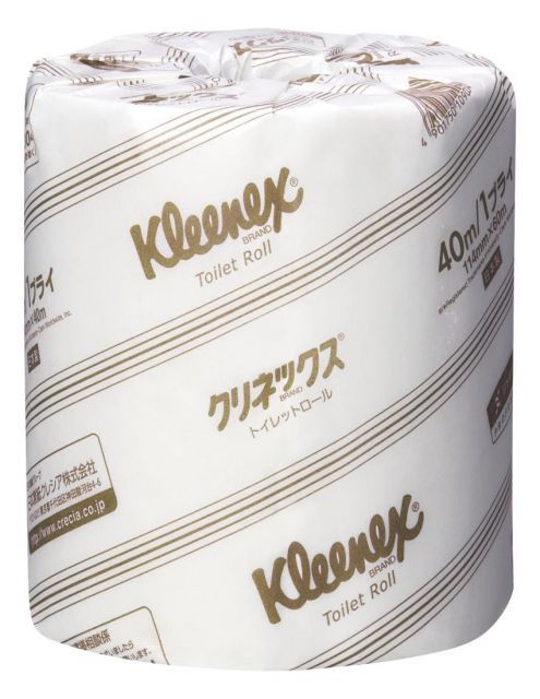 ケース販売 業務用 クレシア クリネックス トイレットロール 40m ダブル バージンパルプ やわらかな肌ざわりのプレミアム品質 1ロール 個包装 ×80個入 20111