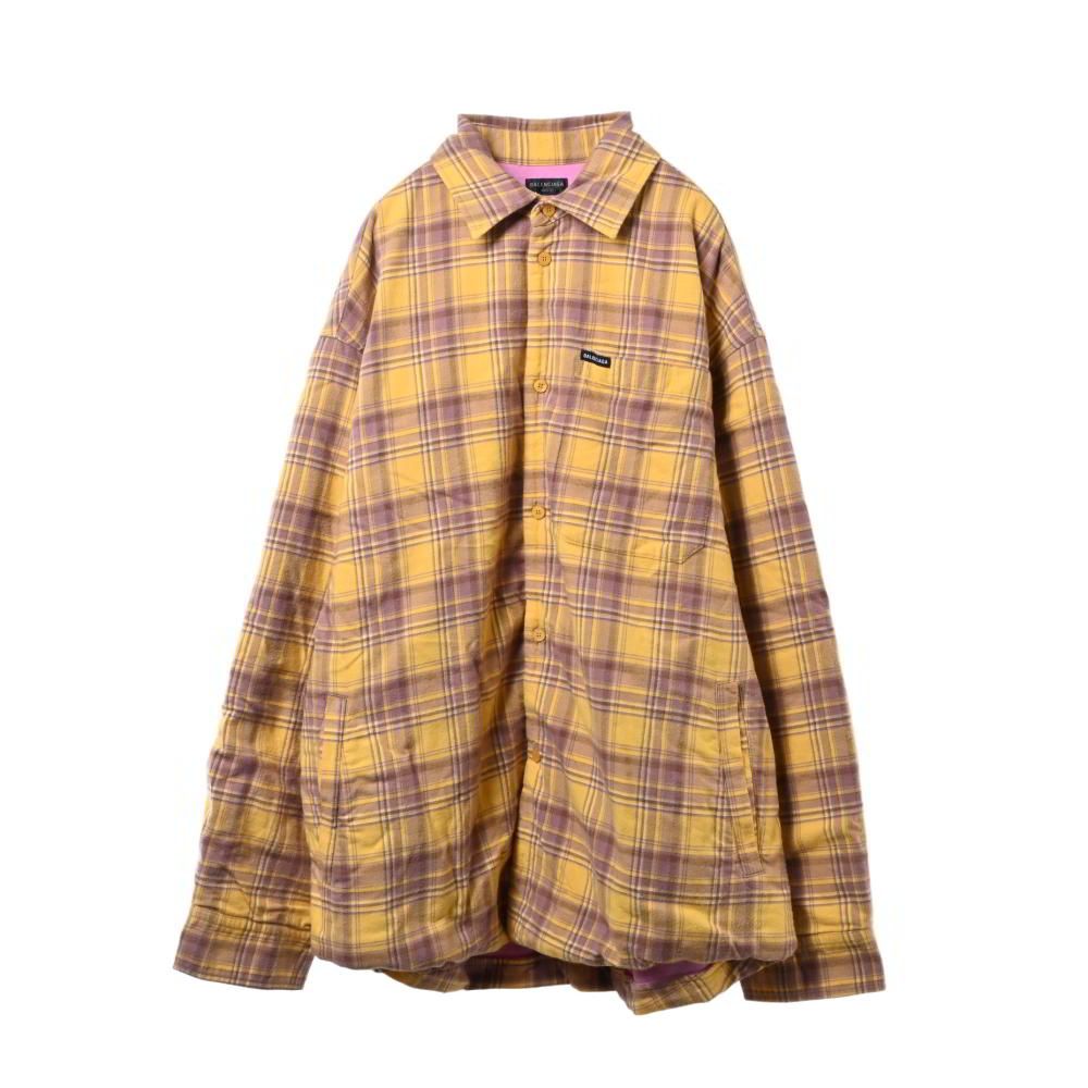 BALENCIAGA チェック コットン シャツジャケット