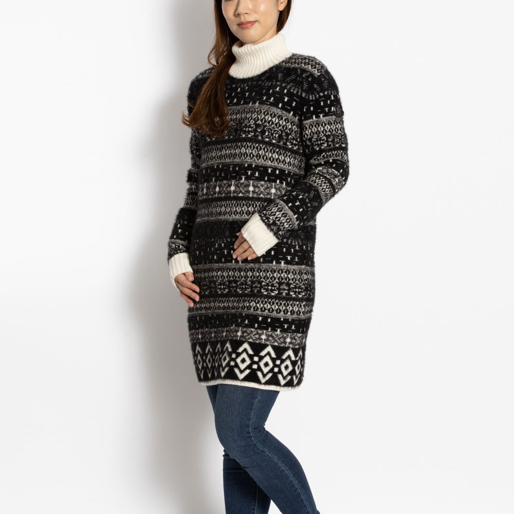 MONCLER モンクレール ロゴ刺繍 ニットワンピース　120cm モンクレール MONCLER ロングニット ワンピース キッズ/ガールズ
