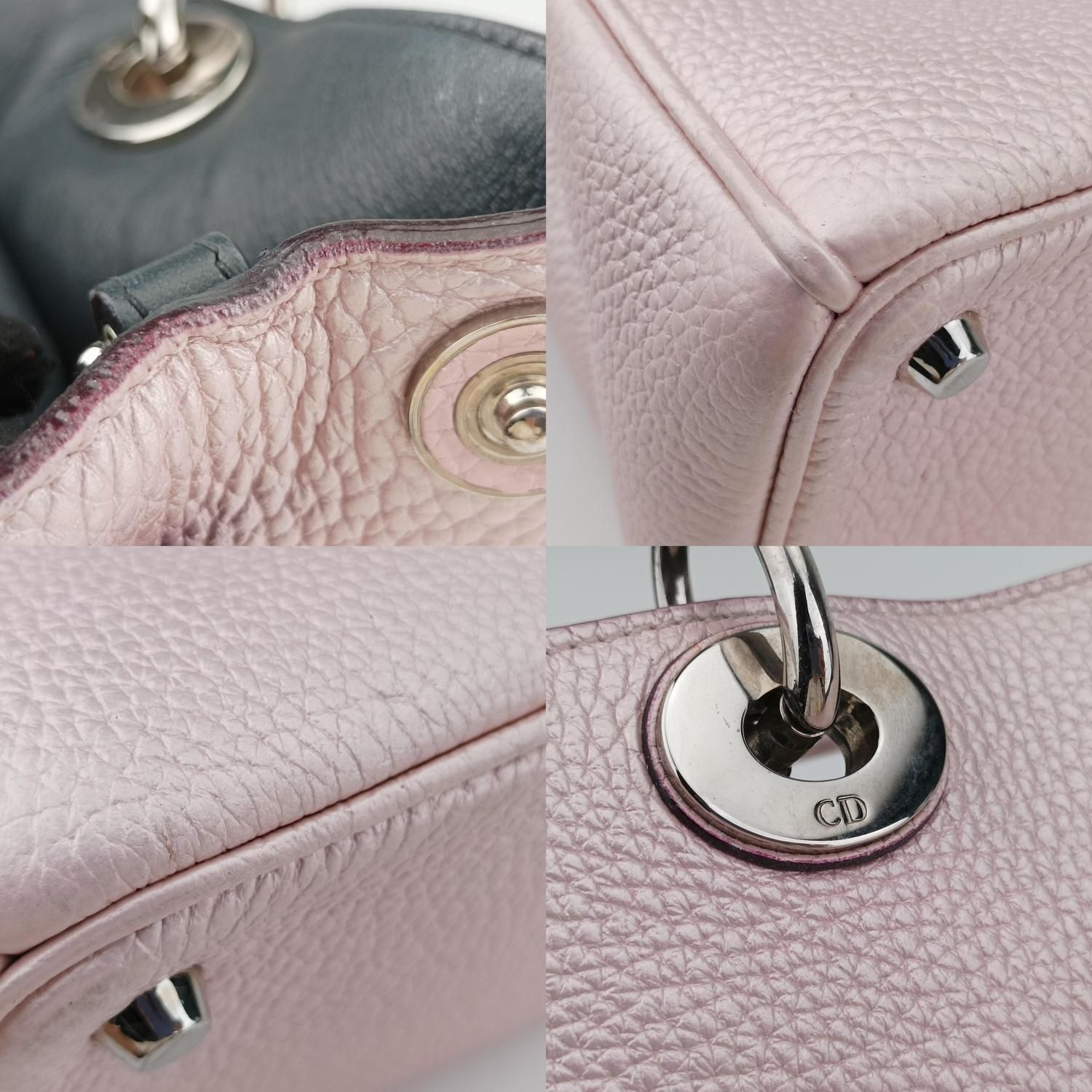 クリスチャンディオール Christian Dior ショルダーバッグ レディース ディオリッシモ ピンク レザー 09-MA-1105