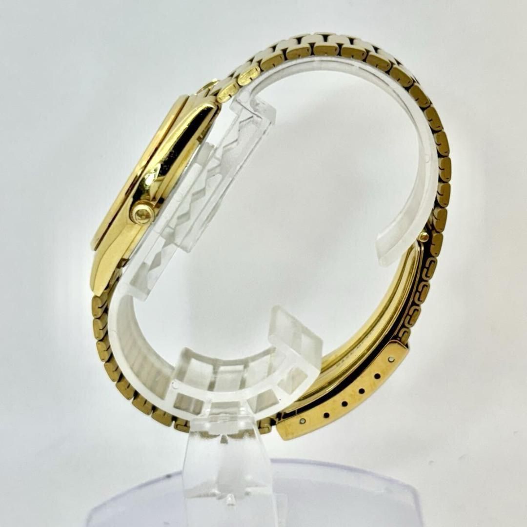 新品電池】 SEIKO セイコー メンズ 腕時計 ゴールド 純正ベルト
