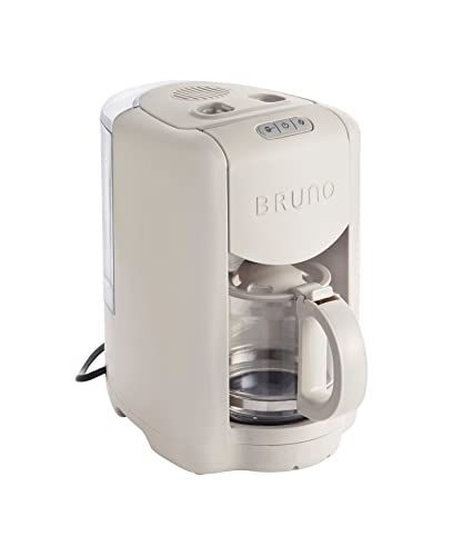 Color グレージュ_Size サイズなし BRUNO ブルーノ コンパクト ミル付き コーヒーメーカー 全自動 一人用 二人用 2杯 から 5杯 グレージュ BOE104-GRG