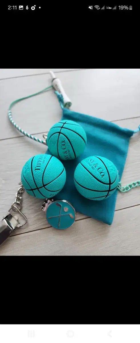 ティファニー ティーハンガー パターカバー ボールマーカー キーホルダー