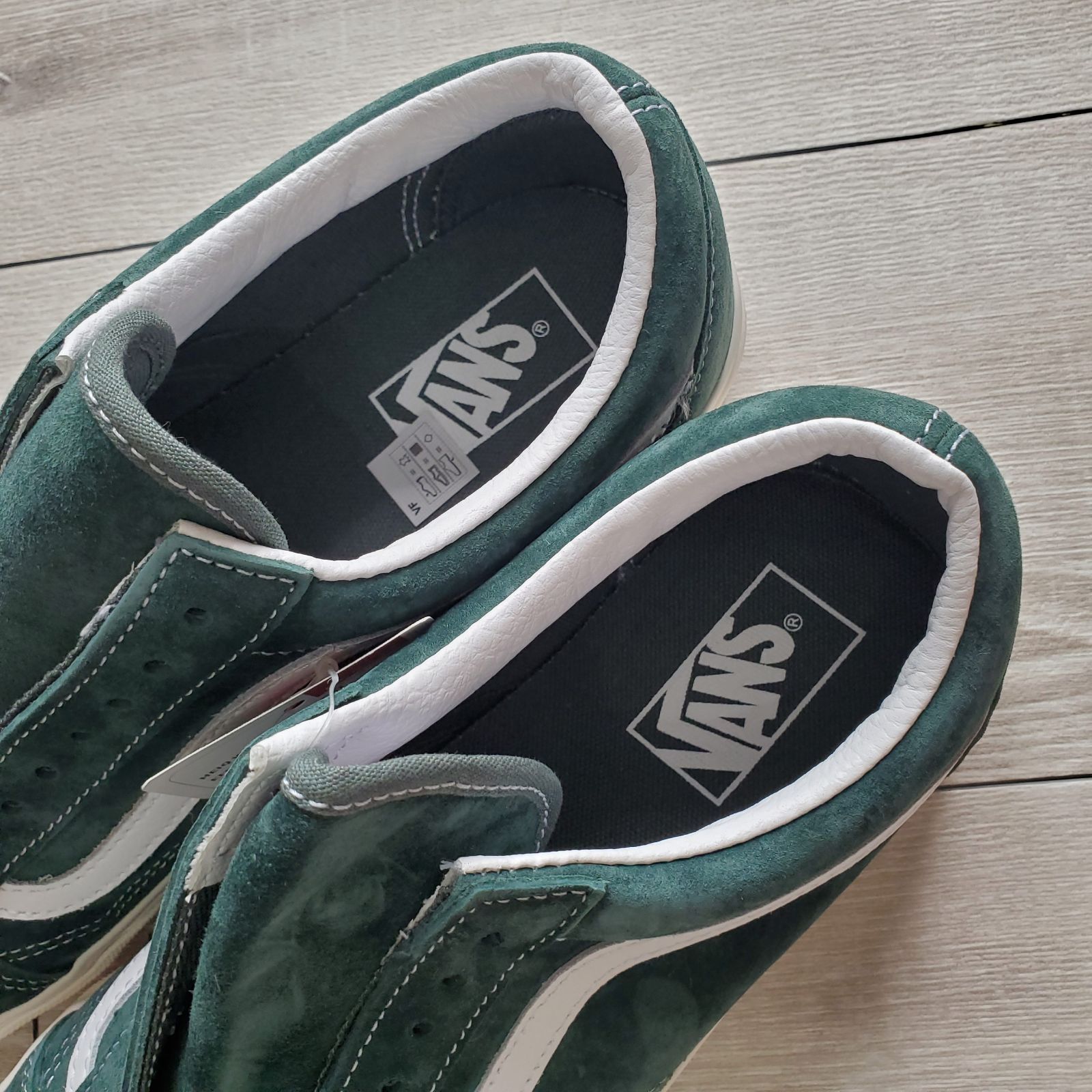 VANSバンズ■新品未使用 2022年 USA企画 廃版 限定 Pig Suede Collection Jungle Green OLD SKOOL オールドスクール US10H JP28.5 緑 本革 オールスエード 定価10450