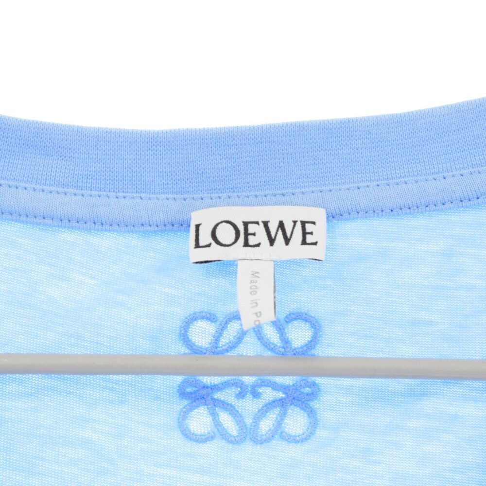 LOEWE ロエベ 23SS PUZZLE T-SHIRT パズル ルーズフィット半袖Tシャツ H526Y22J67 ブルー