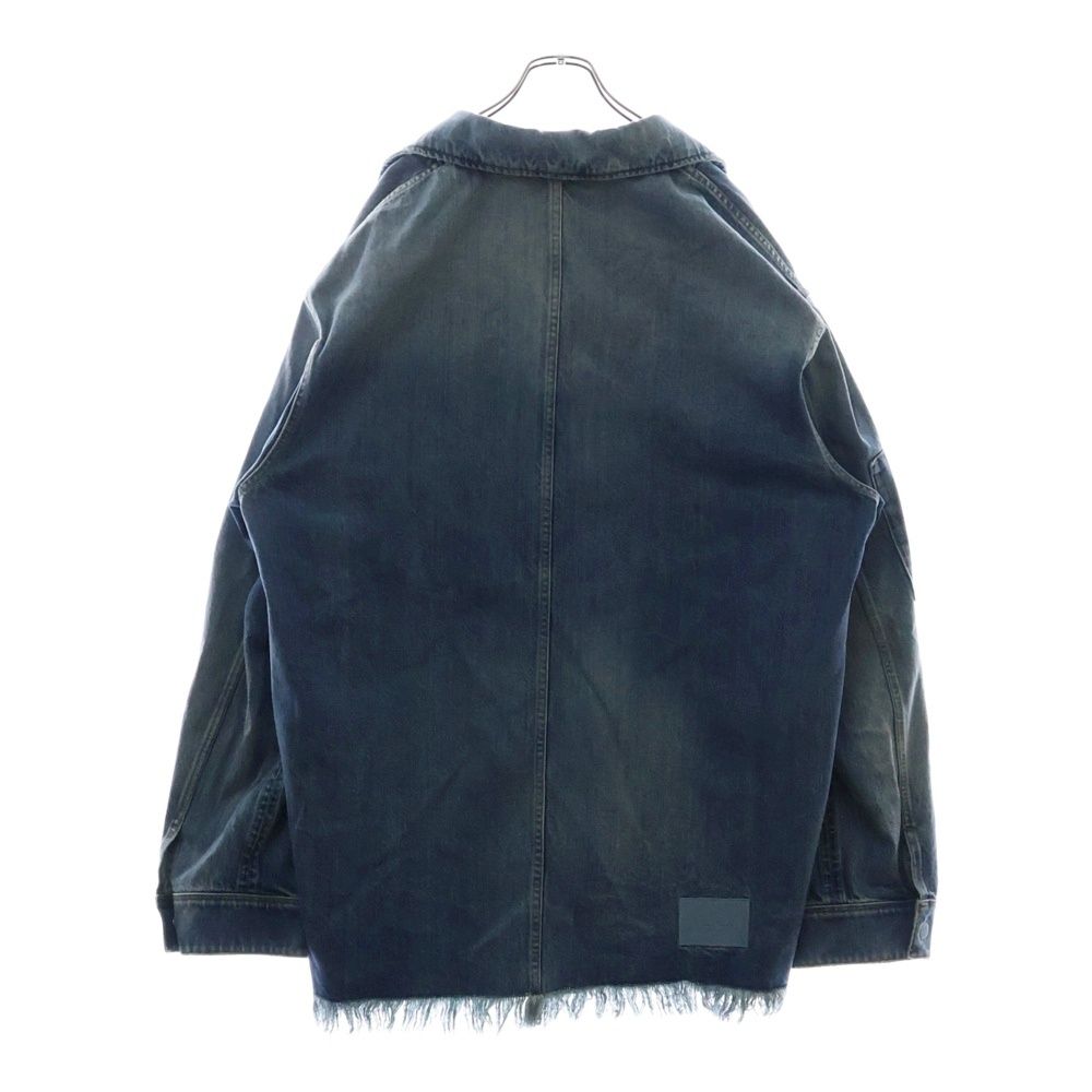 新着 関税送料込み FENDI フェンディ ダメージ デニムジャケット FENDI (フェンディ) 23SS Denim Jacket カットオフダメージ加工
