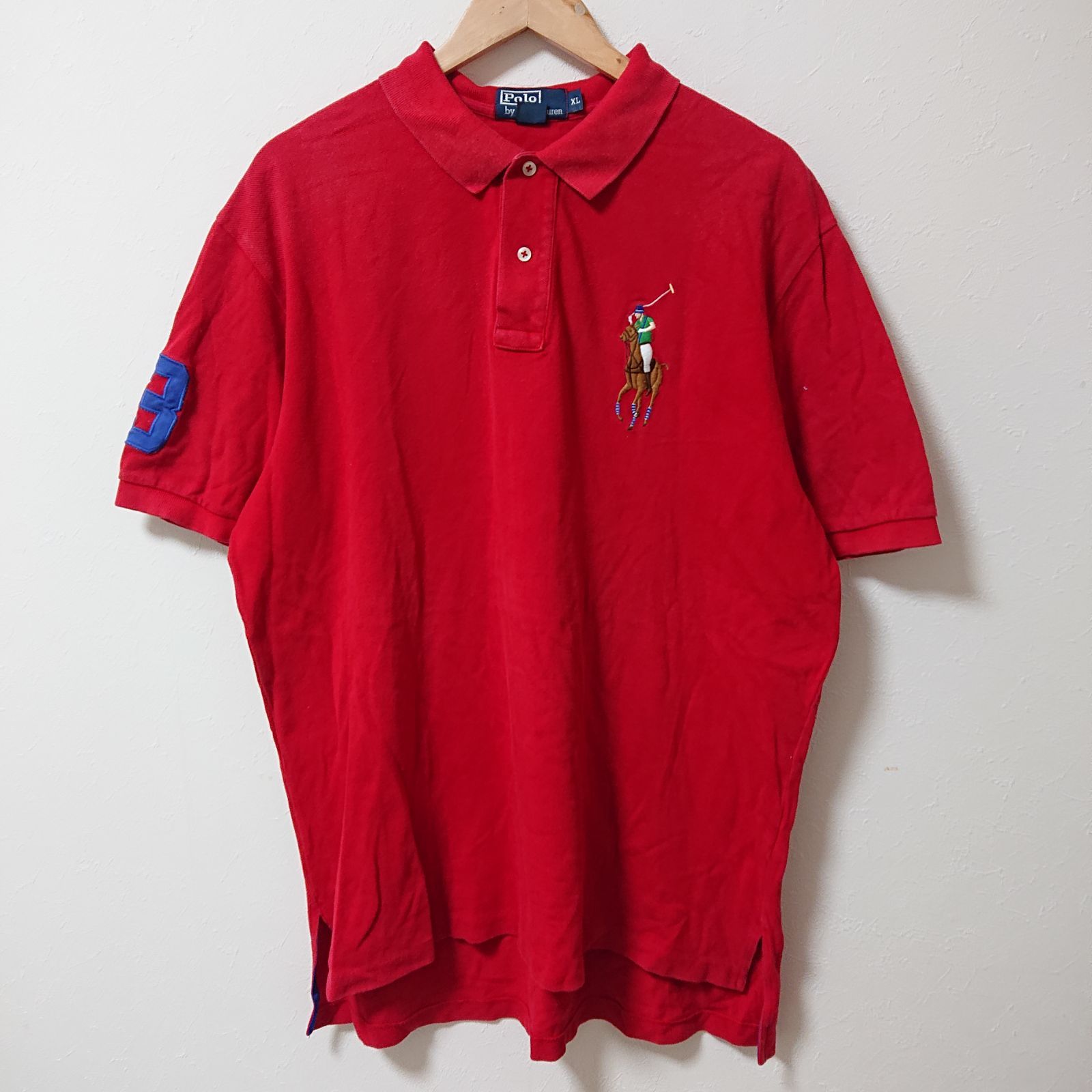 w^)b POLO RALPHLAUREN ポロ ラルフローレン 半袖 ポロシャツ 胸元刺繍