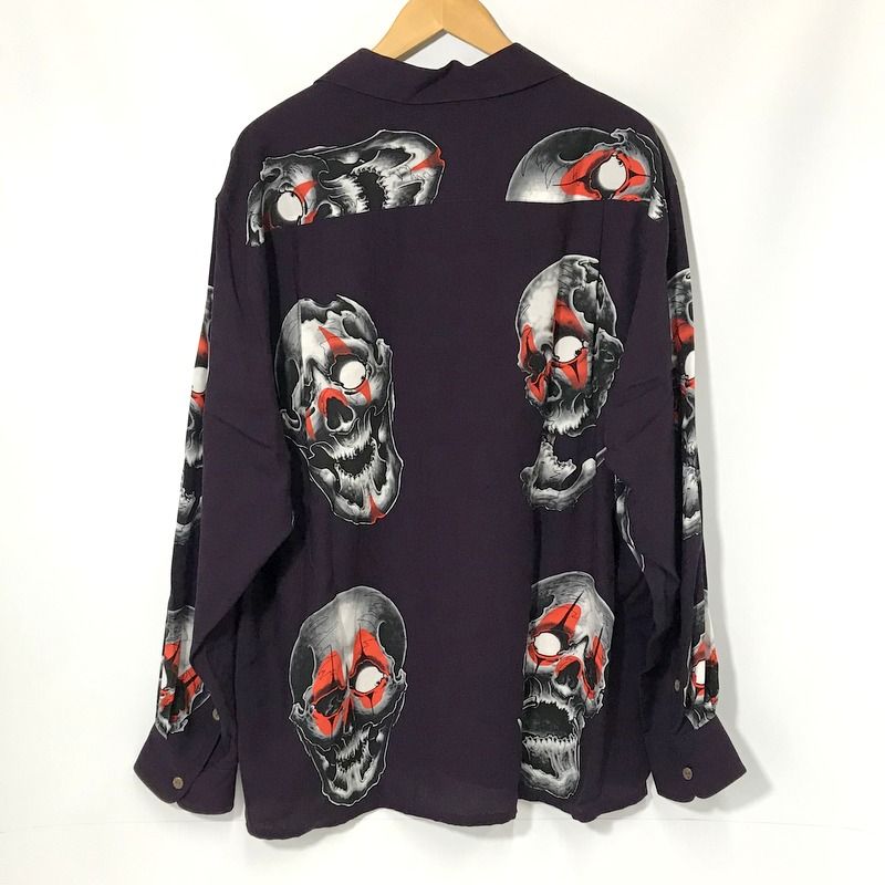 WACKO MARIA 56 TATTOO STUDIO 長袖 ハワイアンシャツ 美品 コラボ 