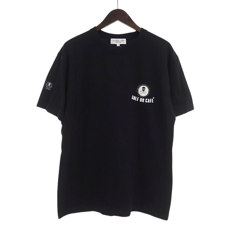 マークアンドロナ/MARKLONA GOLF CAFE S/S Teeブラック Tシャツ