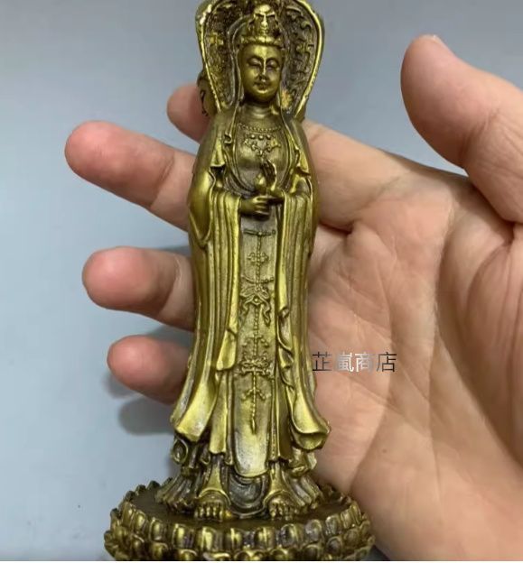仏像 観音様 鉄器 開運 風水 重厚 極細工 装飾品 工芸品 置物