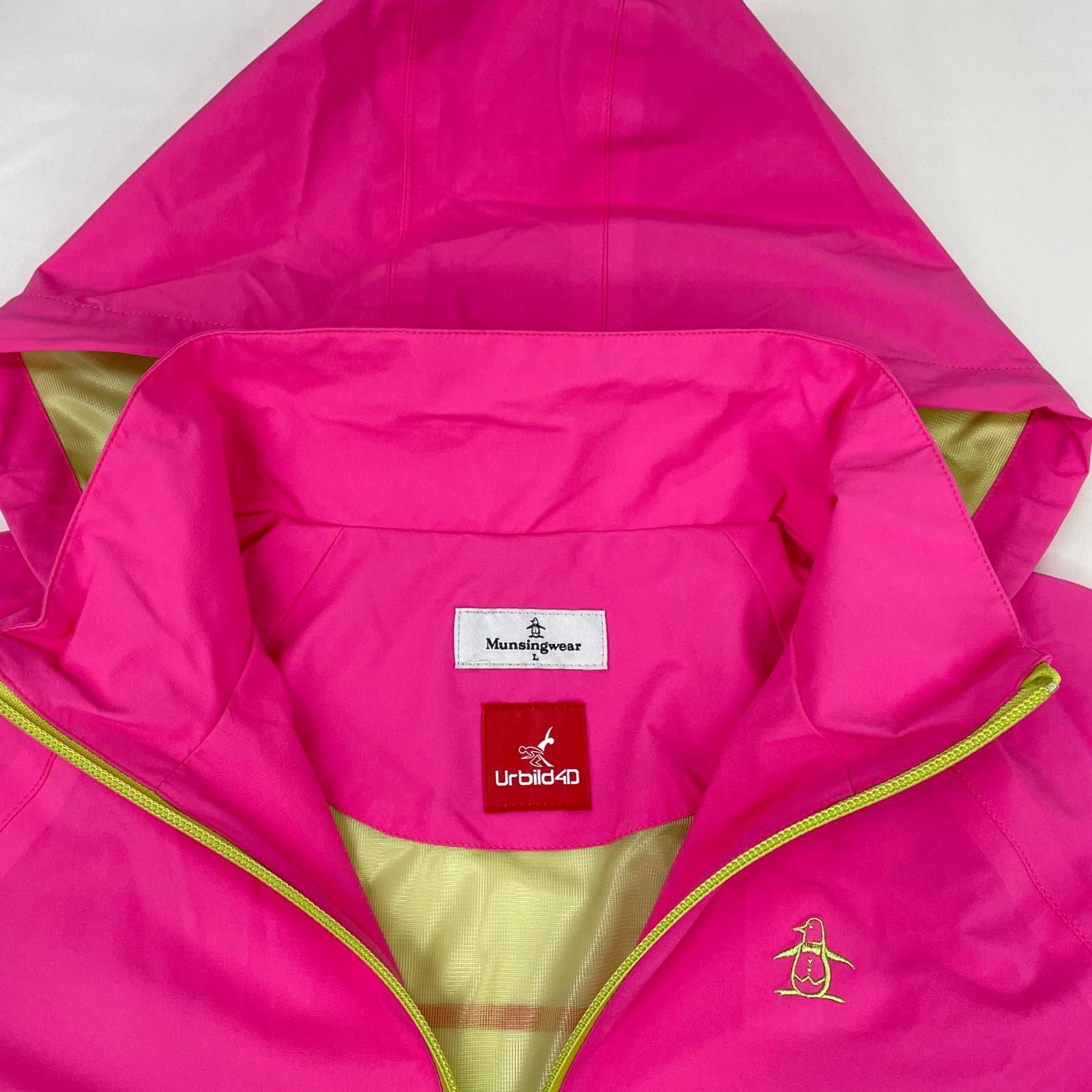 レディース マンシングウェア Munsing wear レインワンピース L ピンク