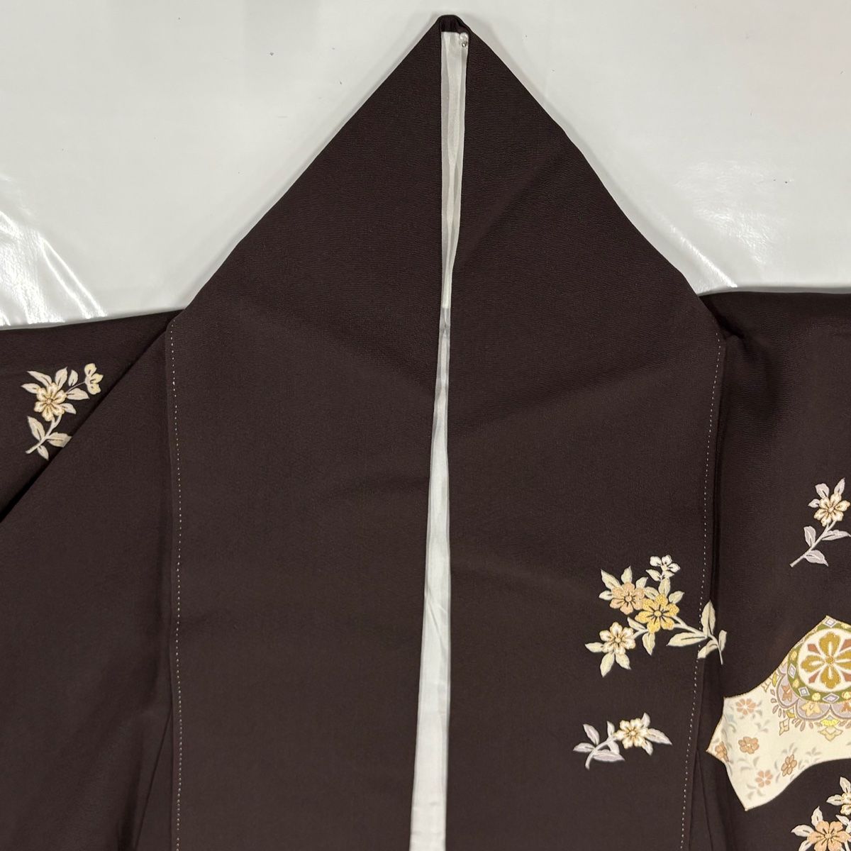 訪問着 身丈152cm 裄丈62.5cm S 袷 華文 草花 金糸 金銀彩 焦