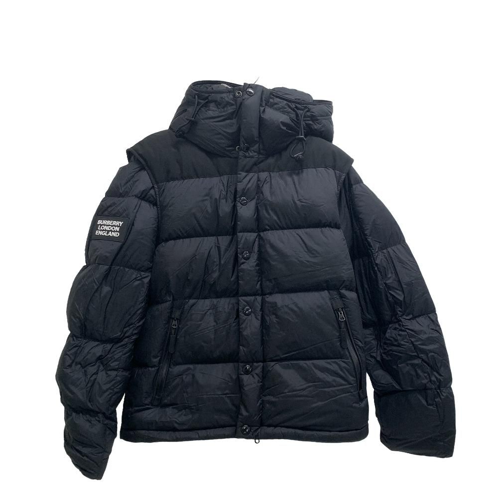 THOMAS BURBERRY/トーマスバーバリー  8018731 2WAY M コットン ダウンジャケット ブラック メンズ ブランド