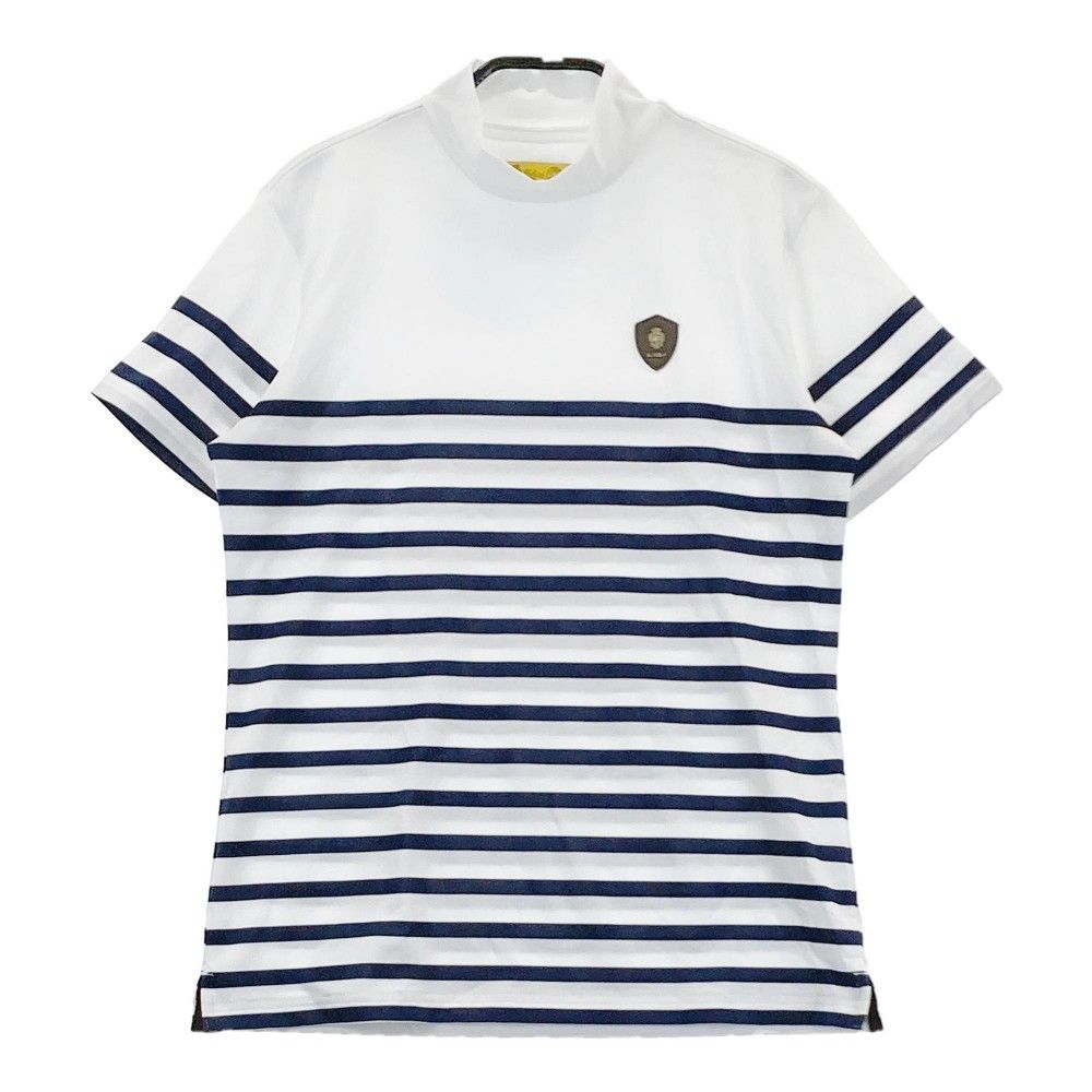 サイズ：S Felisi フェリージ IL GOLF ハイネック半袖Tシャツ ボーダー柄 ホワイト系 [240101422611] ゴルフウェア レディース ストスト サイズ：S Felisi フェリージ IL GOLF ハイネック半袖Tシャツ