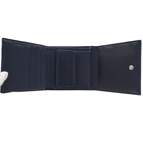 DIOR 長財布 オブリーク バーティカル トロッターネイビー