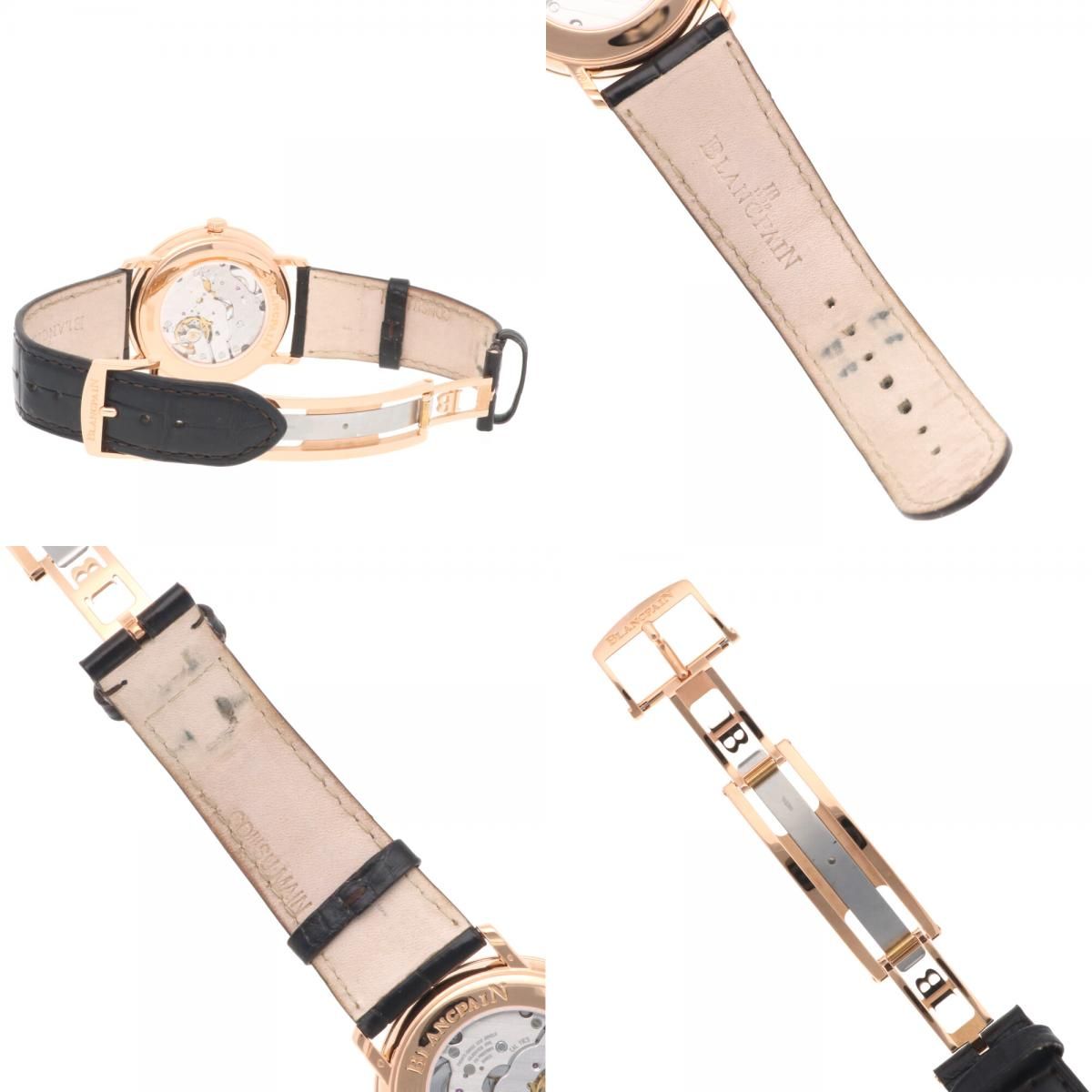 ブランパン ヴィルレ ウルトラスリム 腕時計 時計 18金 K18ピンク