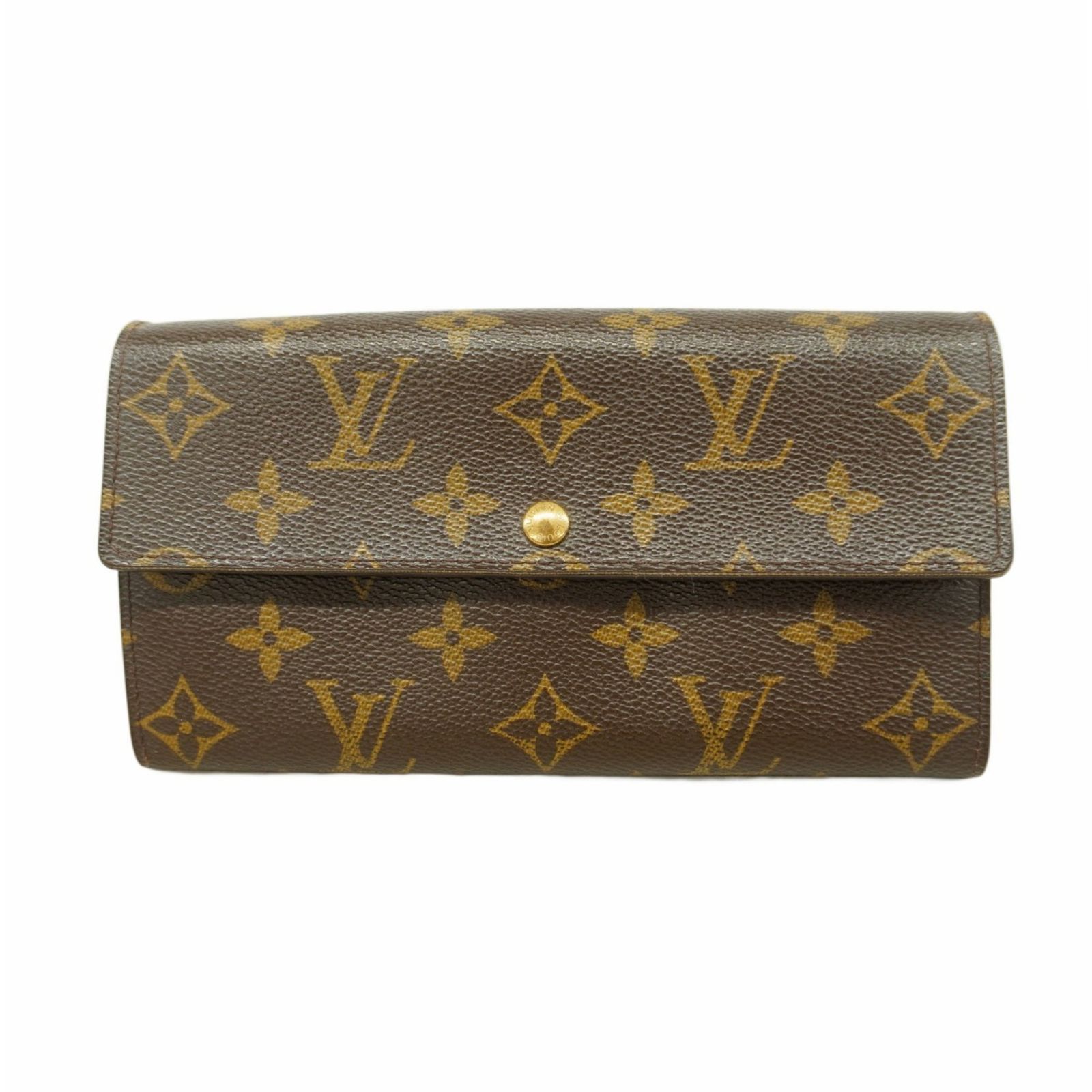ルイ ヴィトン Louis Vuitton ルイ ヴィトン 長財布 モノグラム ポシェットポルトモネクレディ M61726 ブラウンレディース