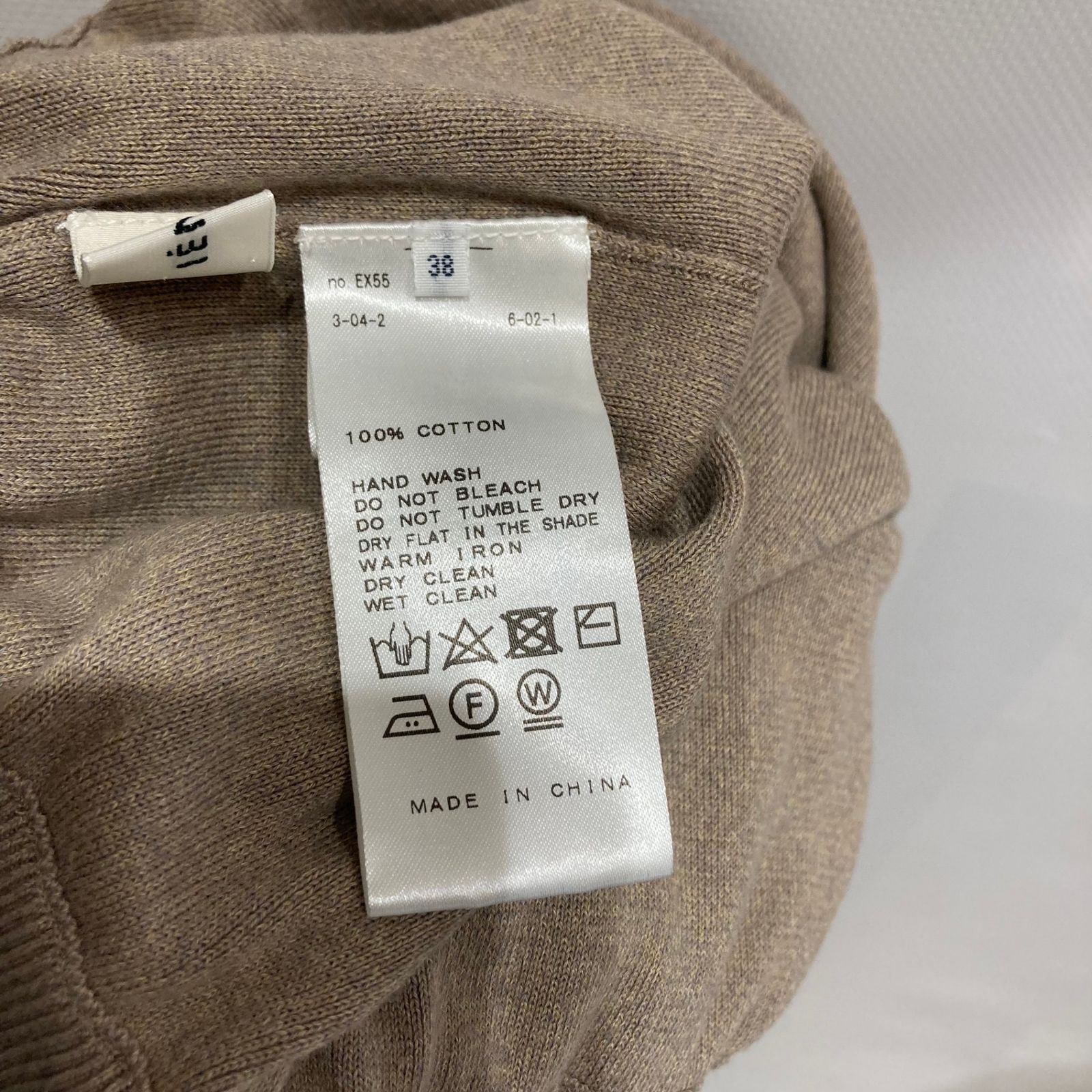 IENA (イエナ) 3/60 cotton Vネックニュアンスプルオーバー 