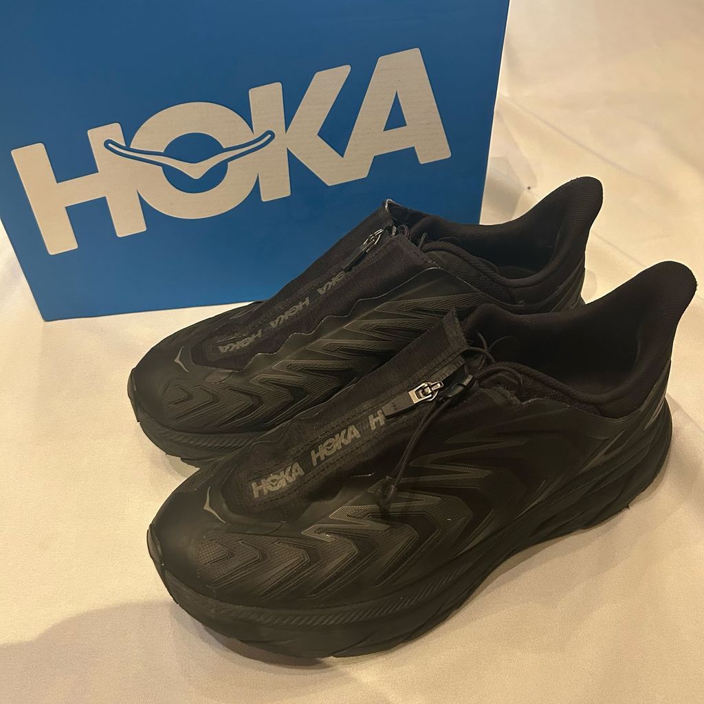 HOKA ONE ONE ホカ オネオネ PROJECT CLIFTON スニーカー 1127924 ブラック size US10.5 代官山A06