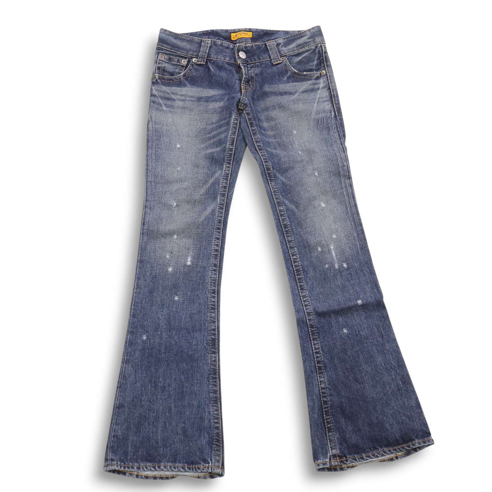 23インチの通販 ファッション MOUSSY 加工ブーツカットデニムパンツ