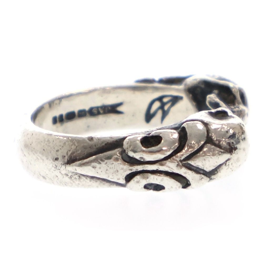 CRAZY PIG (クレイジーピッグ) TWO SKULLS TUDOR RING 2スカル