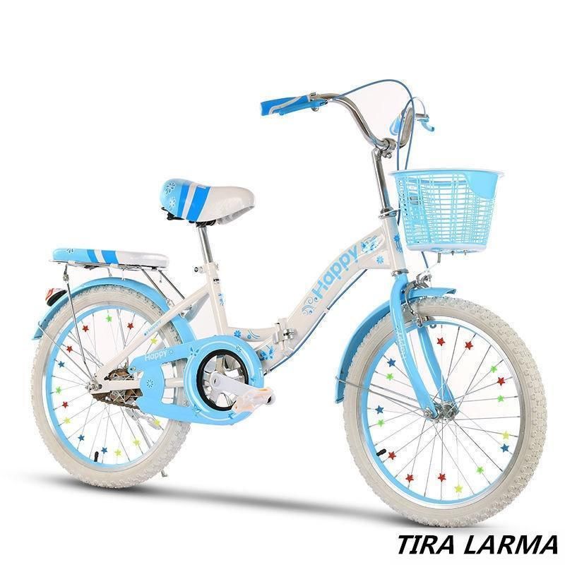 折りたたみ式子供用自転車変速自転車6段変速キッズバイクピンク高さ調節