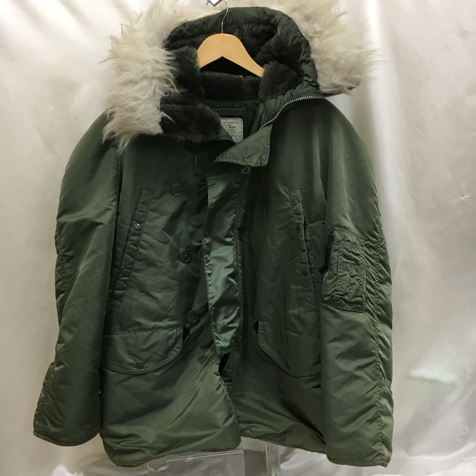 三沢店75】ALPHA N-3B フライトジャケット PARKA EXTREME COLD WEATHER 