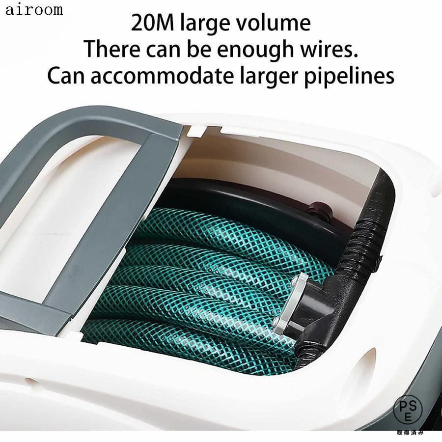 散水ホース洗車ホース20m格納180°スイベルブラケットホースリールスタンド自動ホースリール屋外エアホースリールガーデンホース