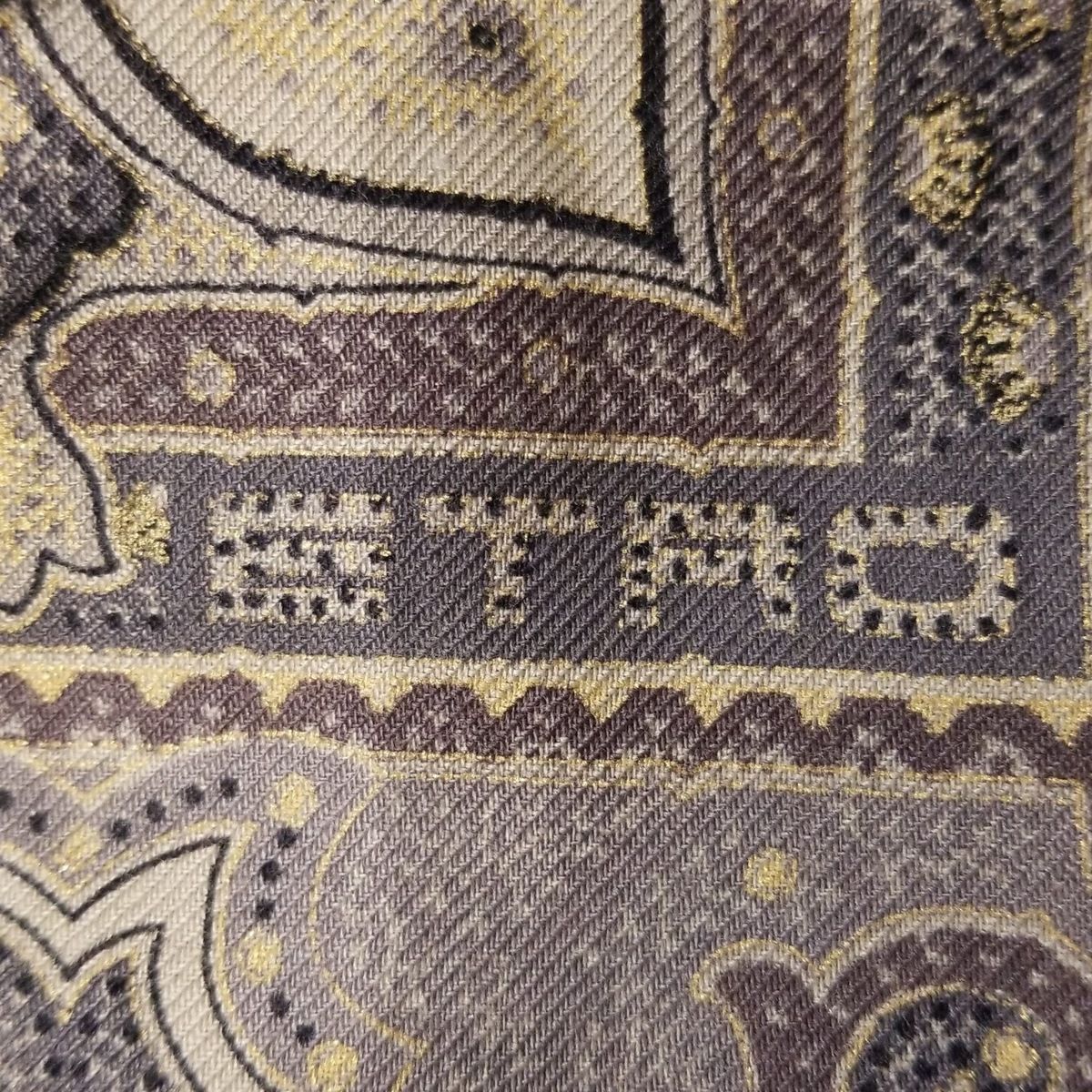 ETRO(エトロ) ストール(ショール)美品 グレー×ベージュ×黒