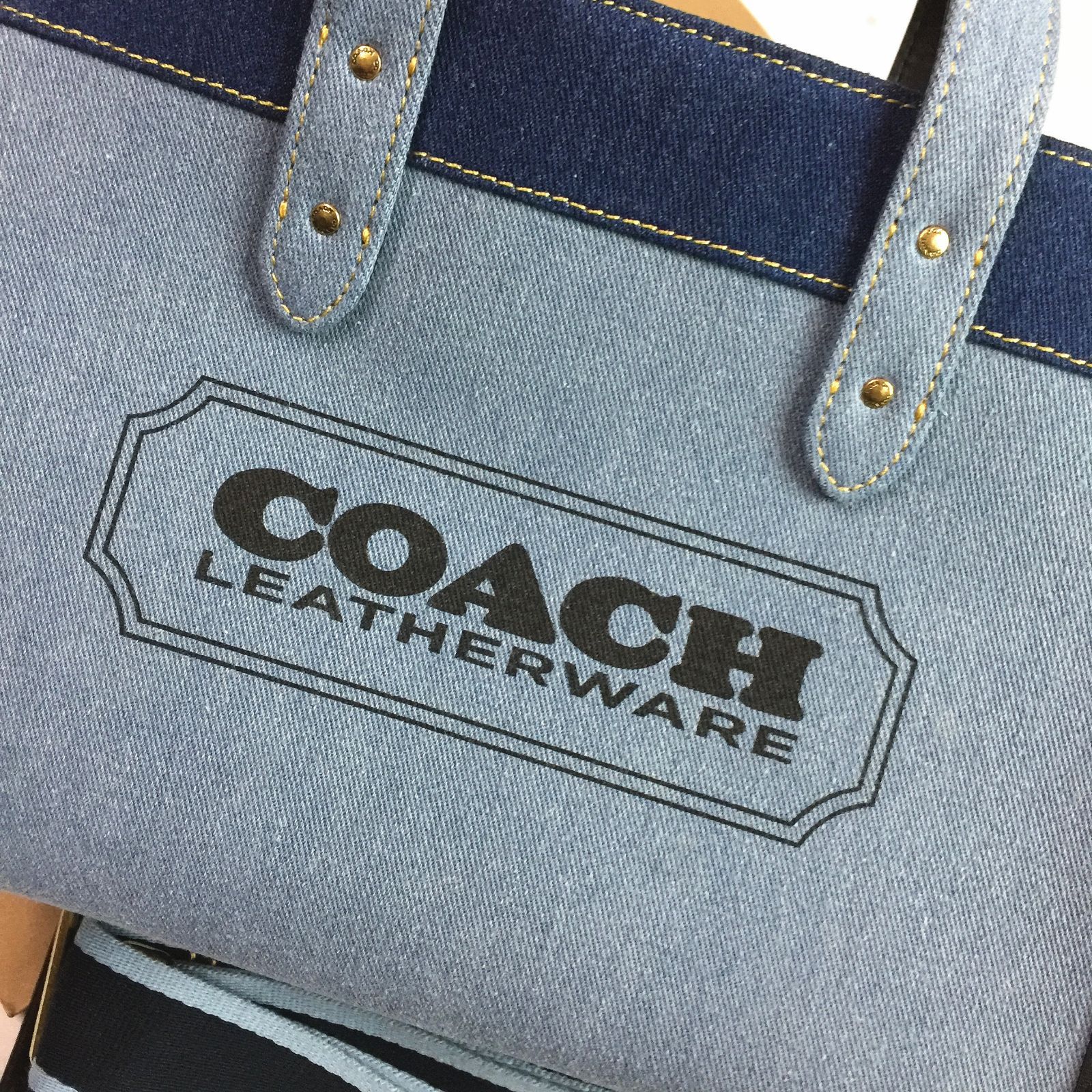 セール中】COACH コーチバッグ 89163 デニム ハンドバッグ ショルダー