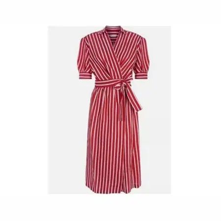 36size SANDRO サンドロ ロレッタ ストライプ ロング ワンピース 36
